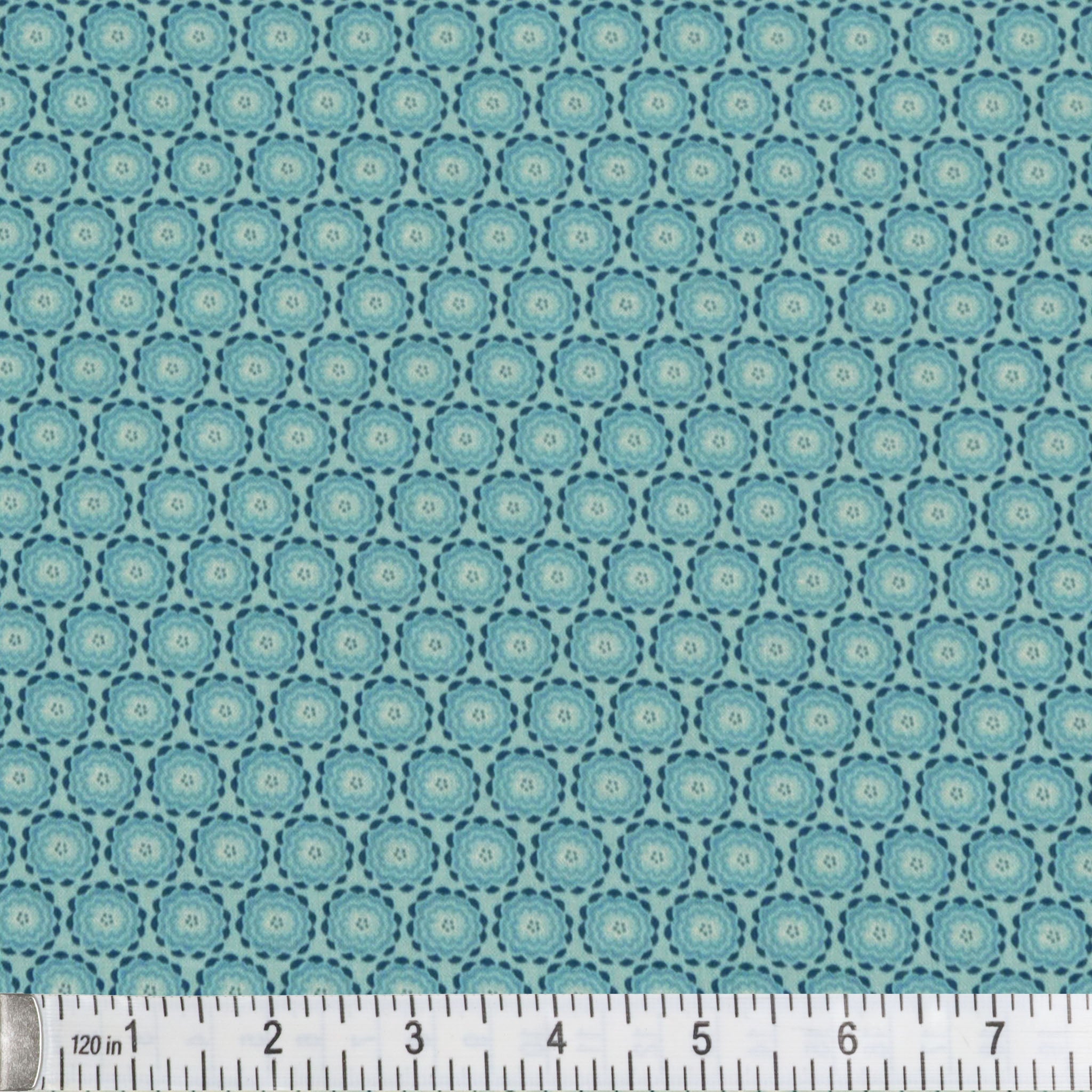 Color It Sunshine Fabric Collection - Dahlia Geo Blue