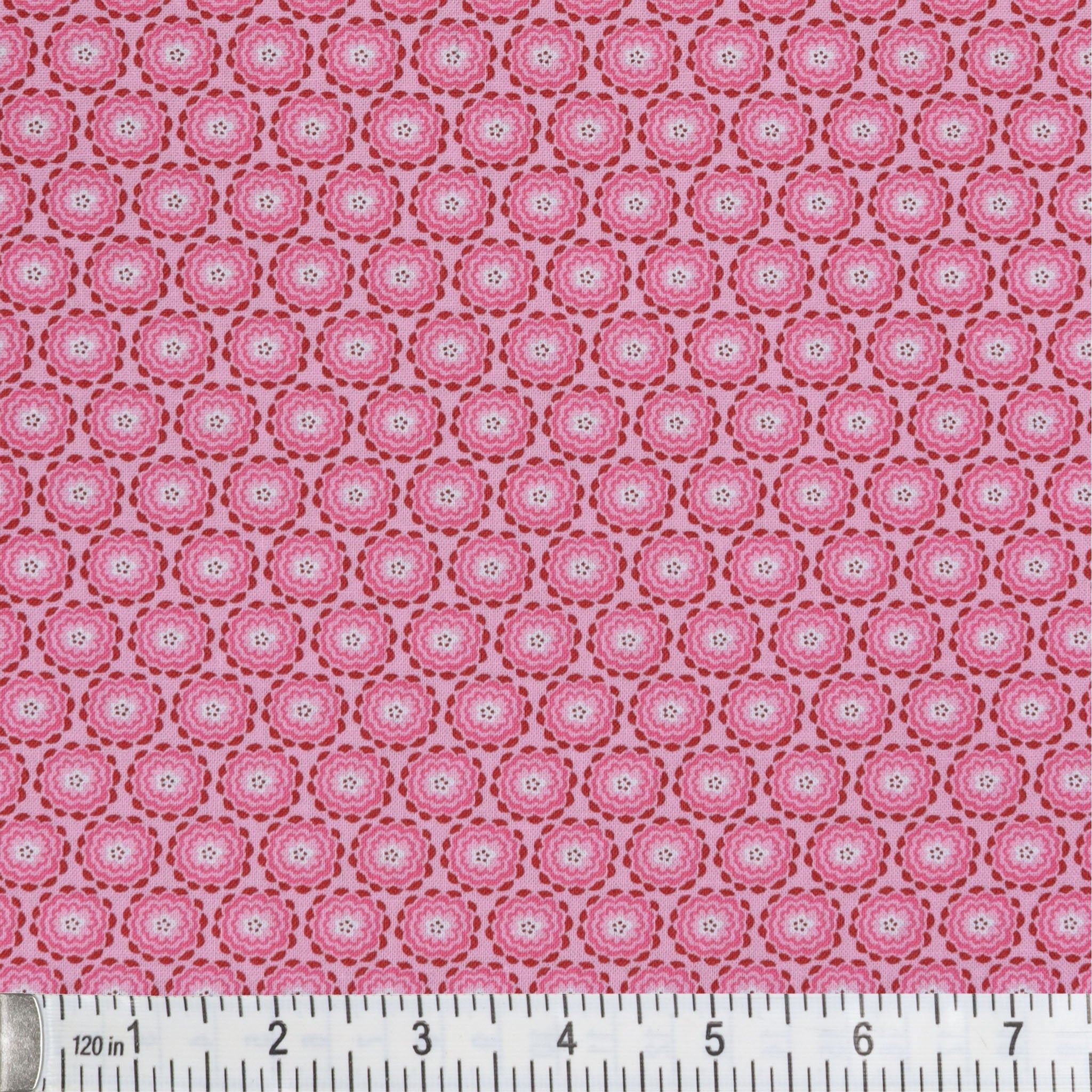 Color It Sunshine Fabric Collection - Dahlia Geo Pink