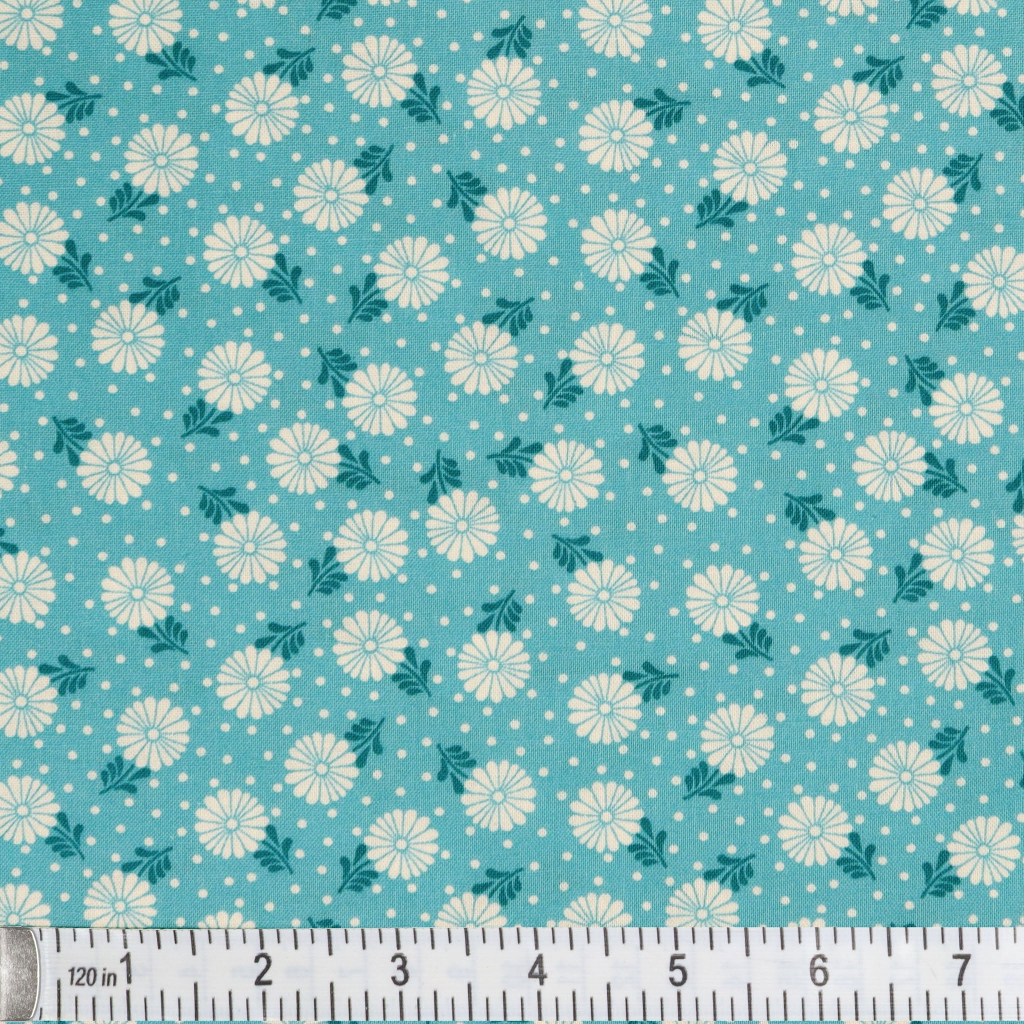 Color It Sunshine Fabric Collection - Sunshine Zinnia Blue
