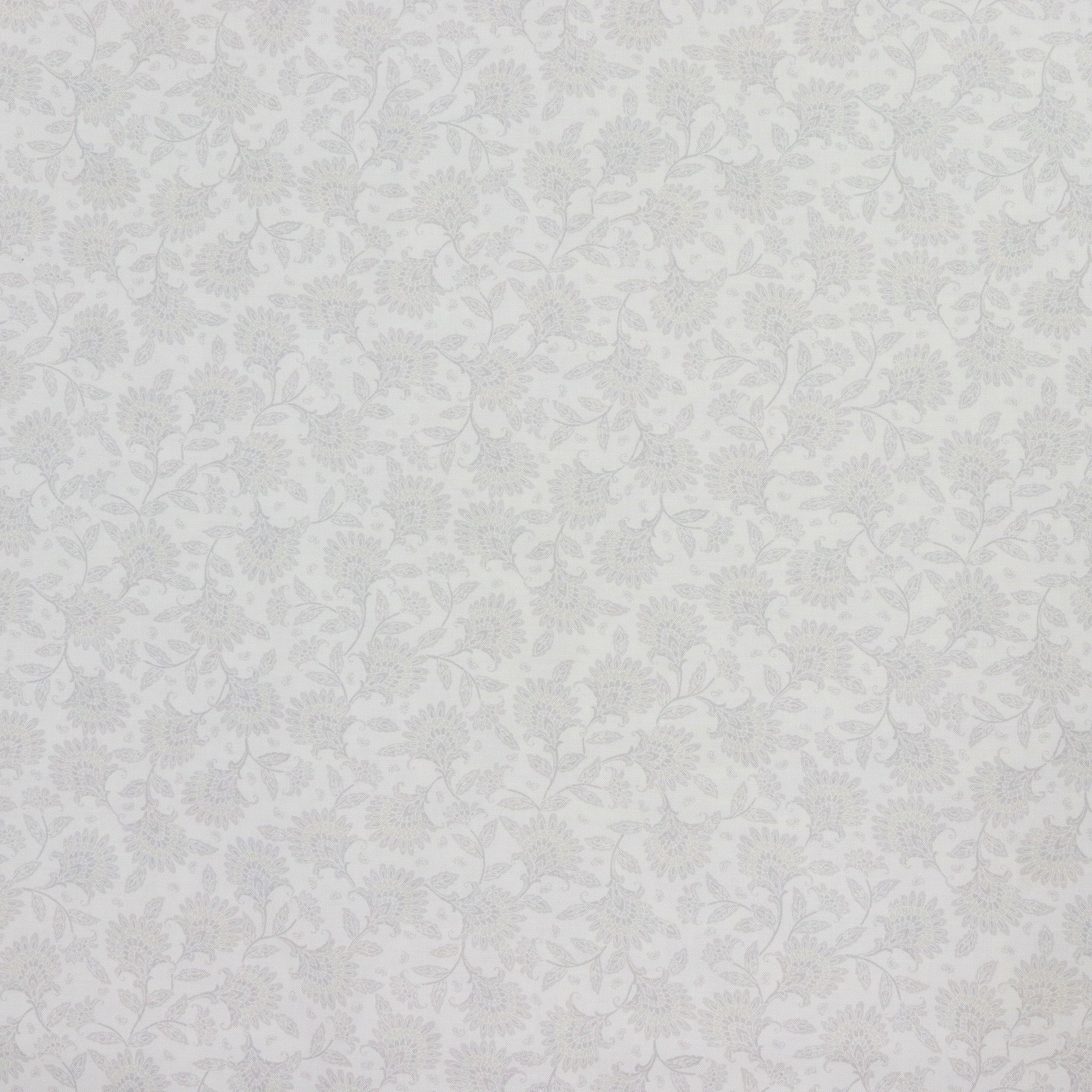 Backings & Basics 108" Wide Quilt Backing Fabric Collection - Whimsy Floral Silver