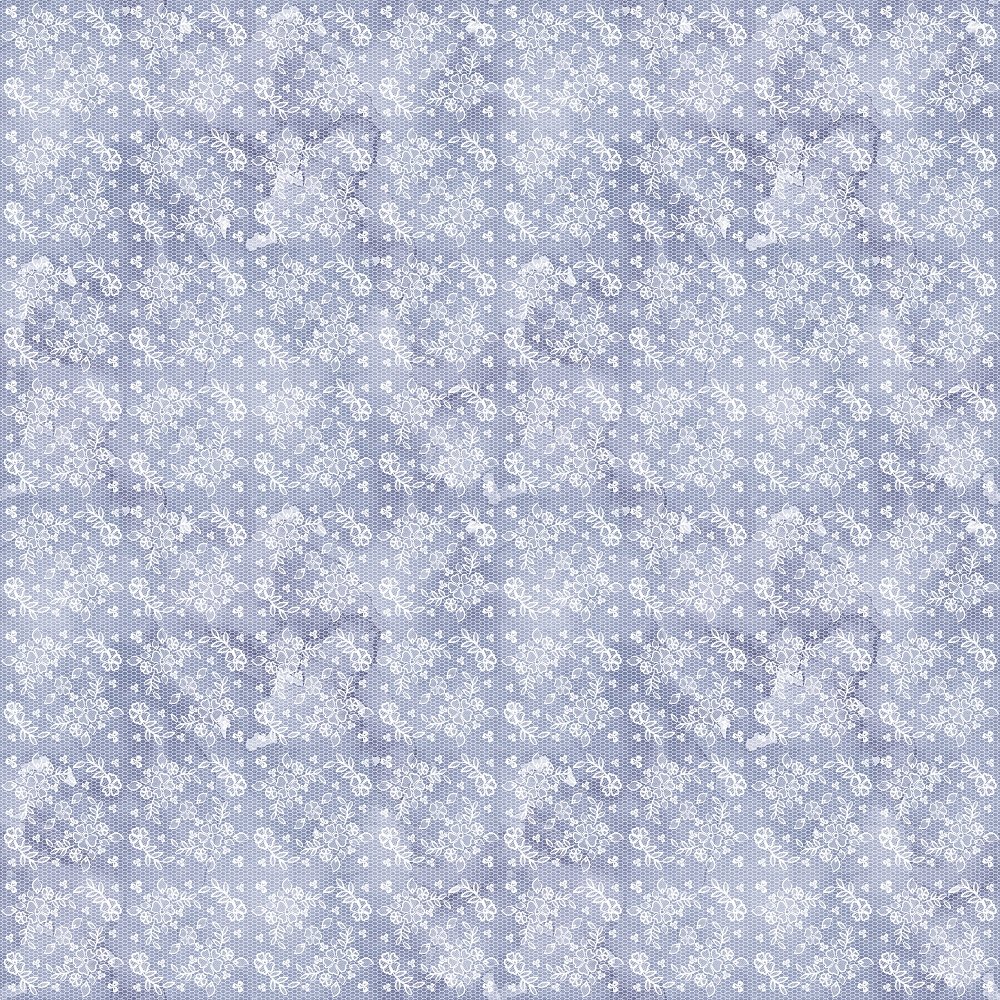 Blushing Lace Fabric - Purple