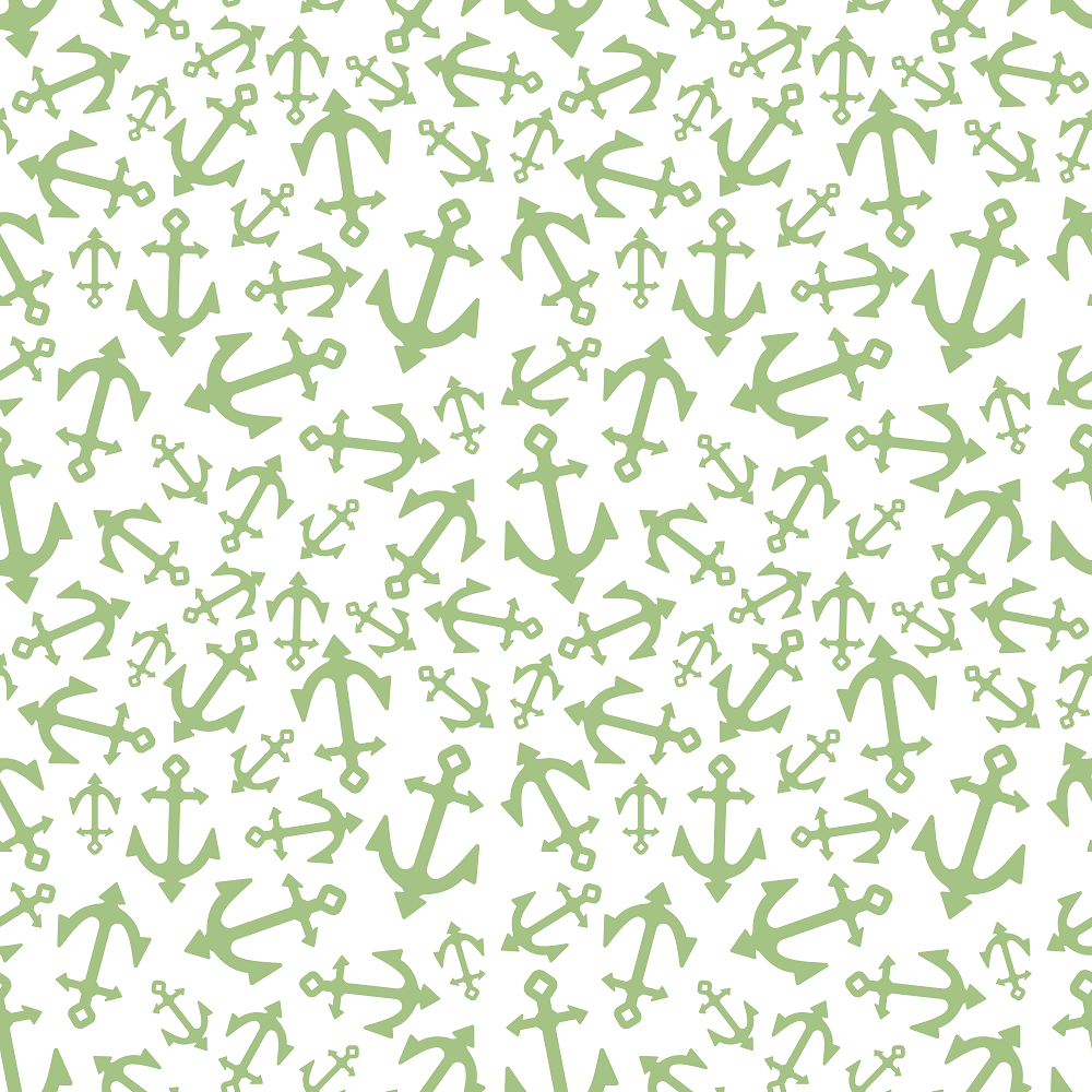 Boat Anchors Fabric - Pistachio Green