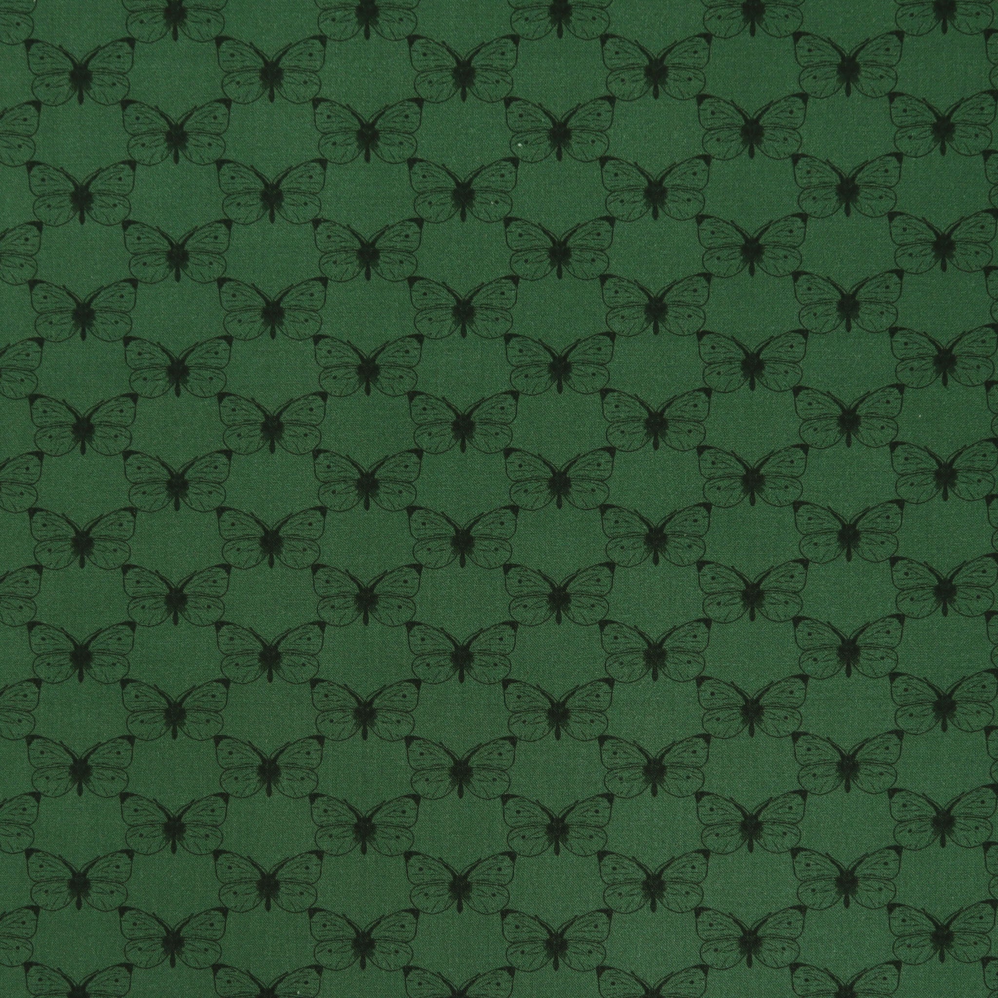 Bee Haven Fabric Collection - Etched Cabbage Butterfly Teal