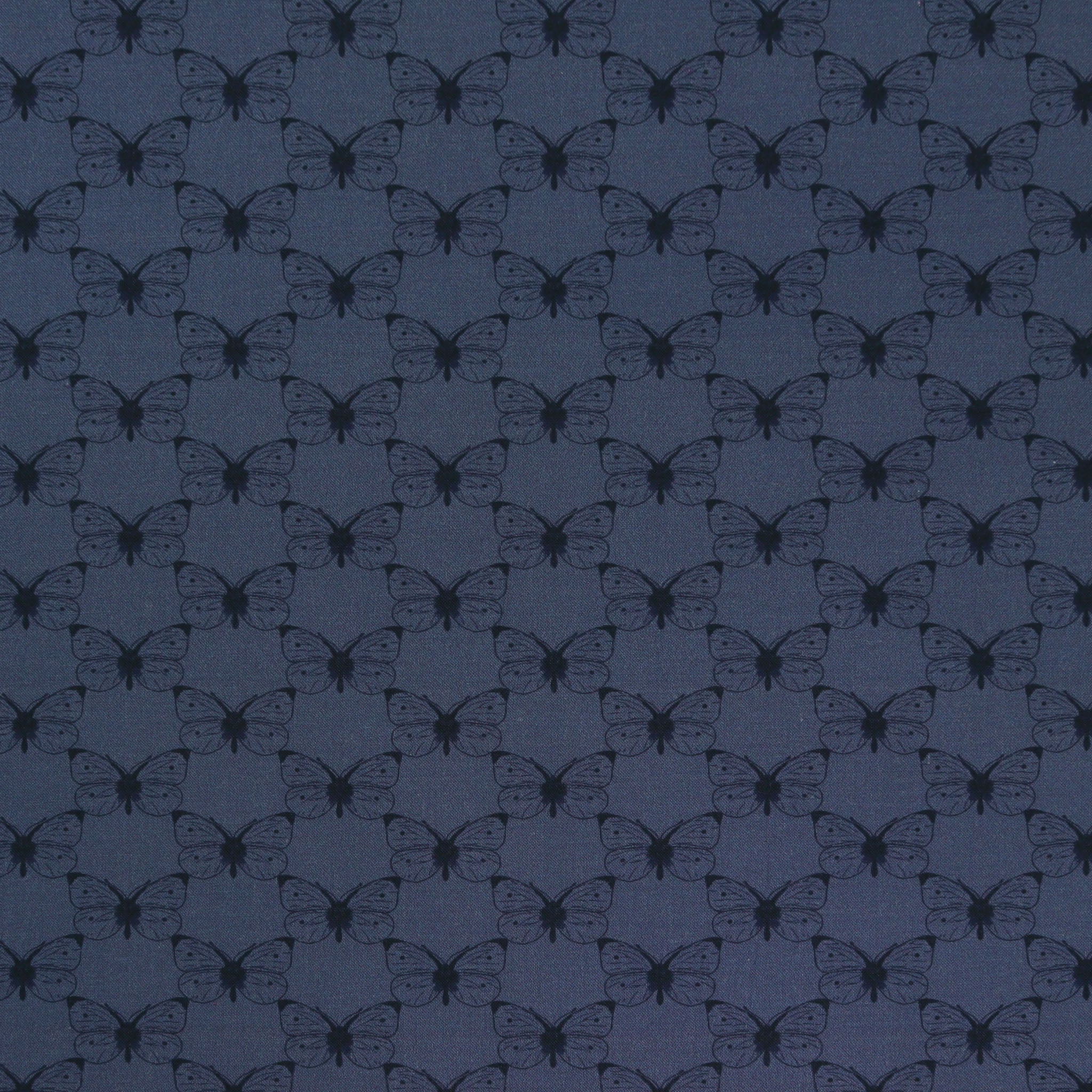 Bee Haven Fabric Collection - Etched Cabbage Butterfly Twilight