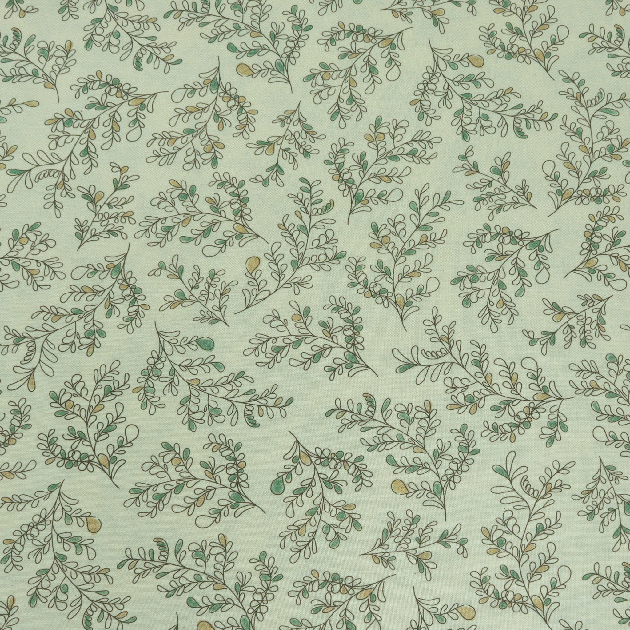 Bee Haven Fabric Collection - Leafy Loops Natural