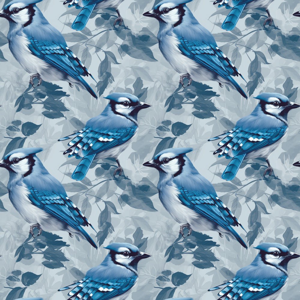 Blue Birds Pattern #7 Fabric