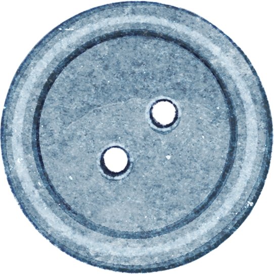 Blue Flat Button Fabric Panel