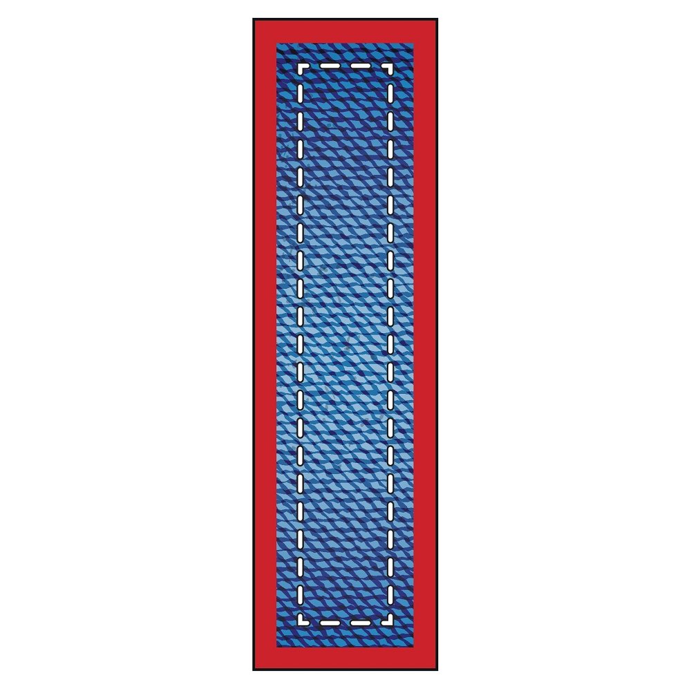 Blue Jean "I" Fabric Panel