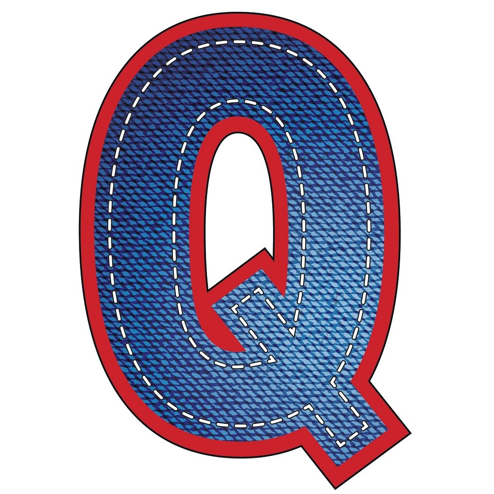 Blue Jean "Q" Fabric Panel