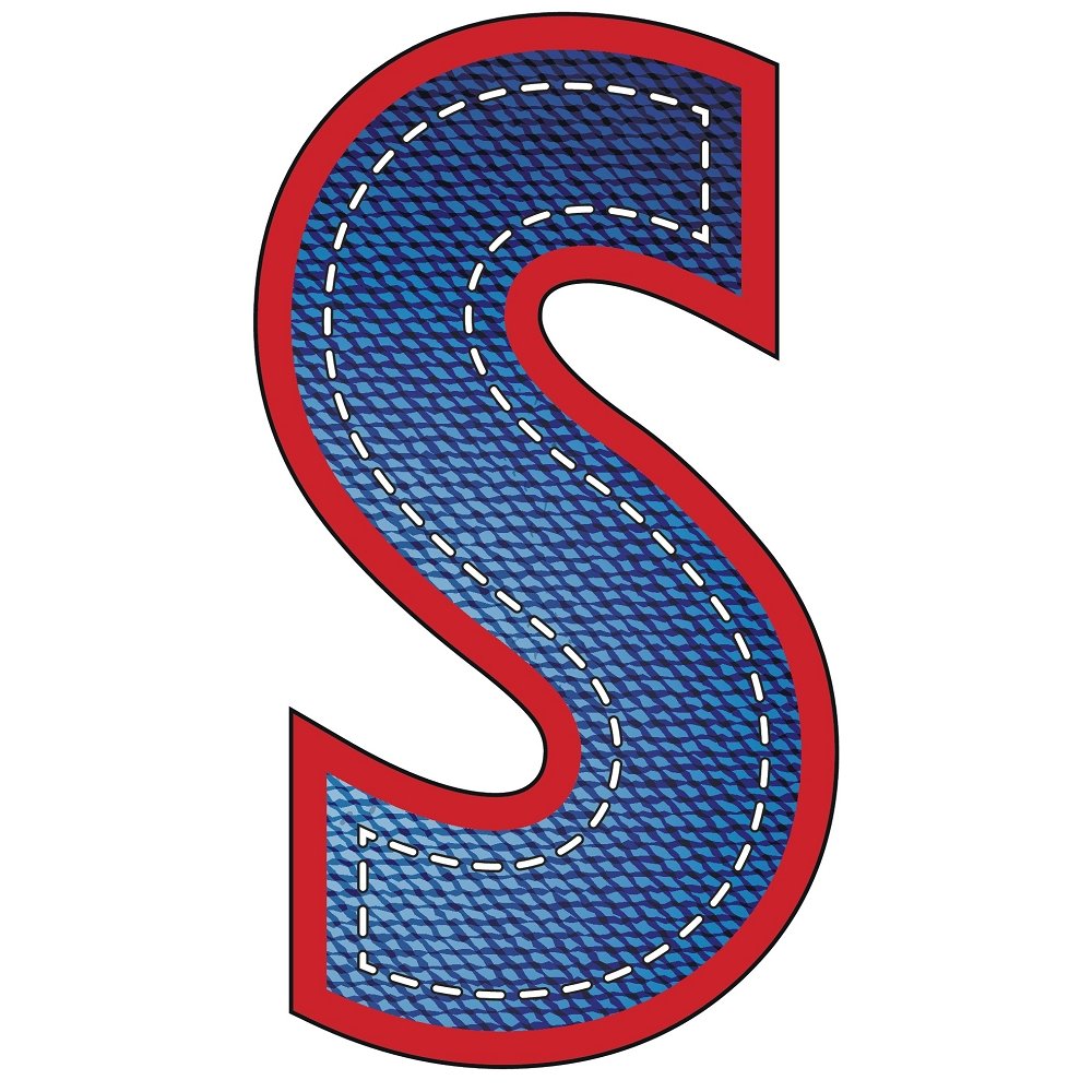 Blue Jean "S" Fabric Panel