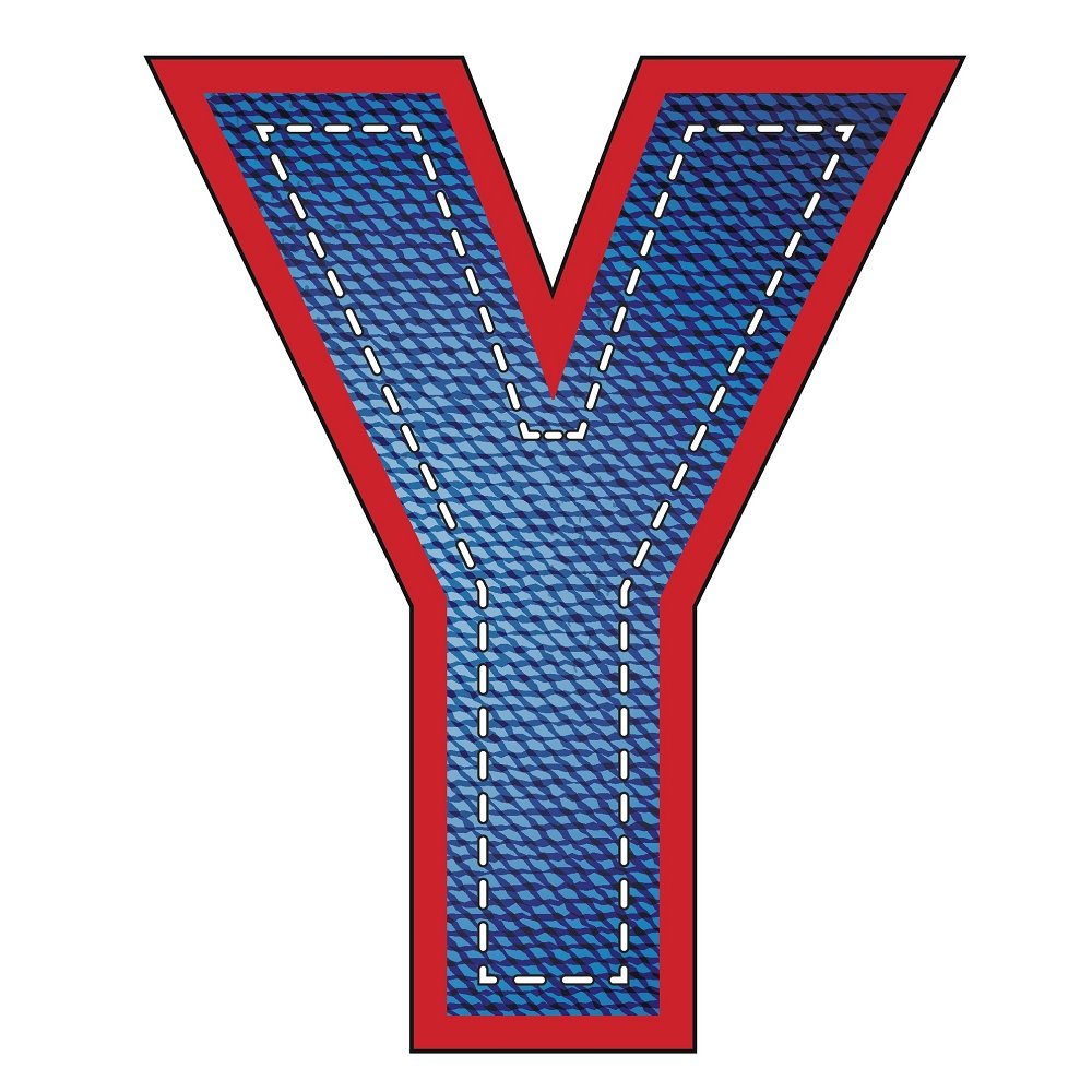 Blue Jean "Y" Fabric Panel