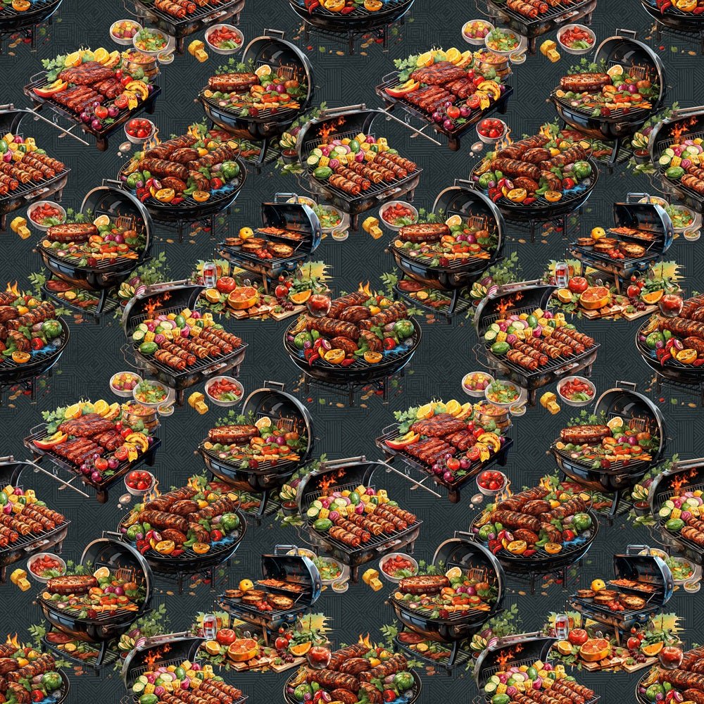 Block Party BBQ Fabric