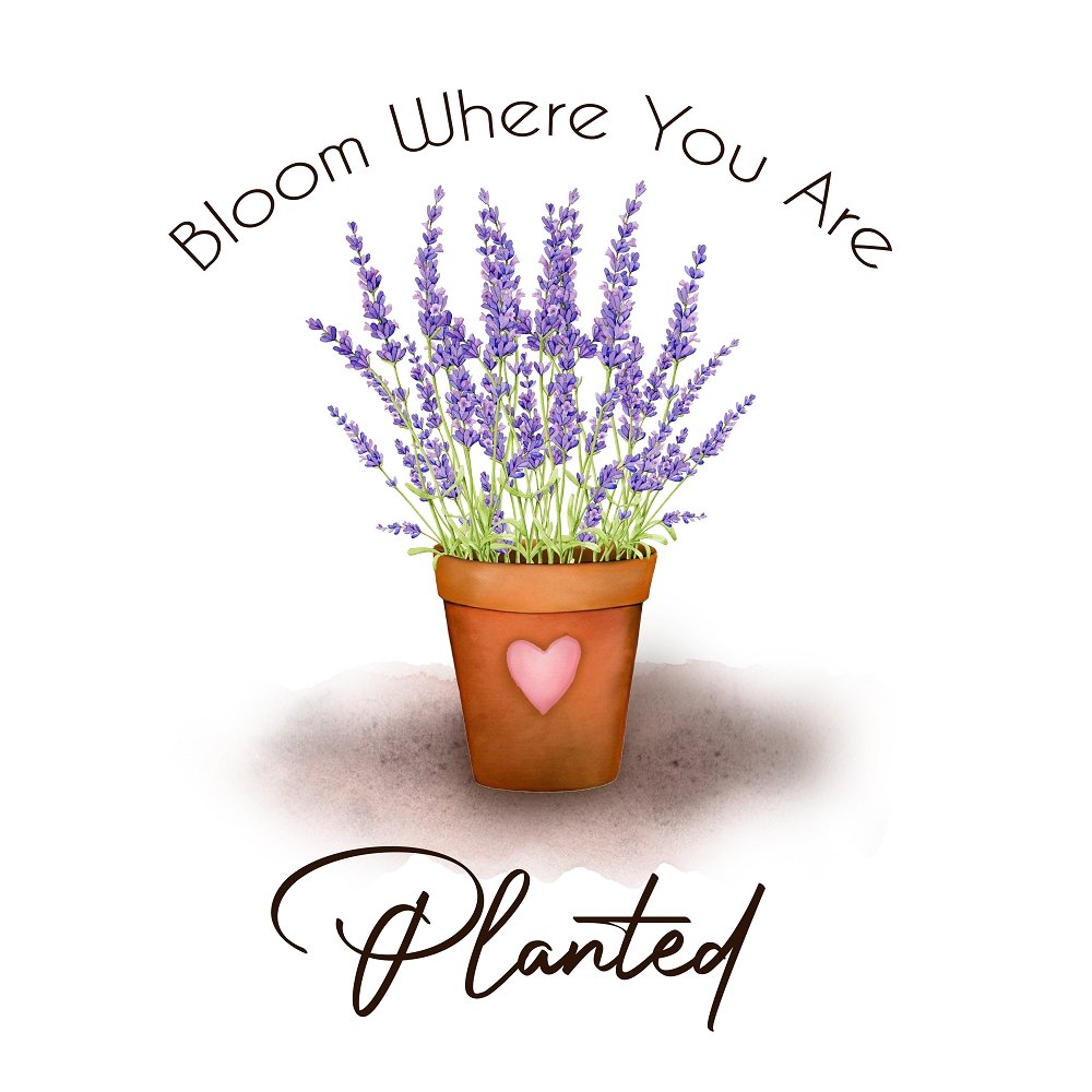 Bloom Where You Are Fabric Panel