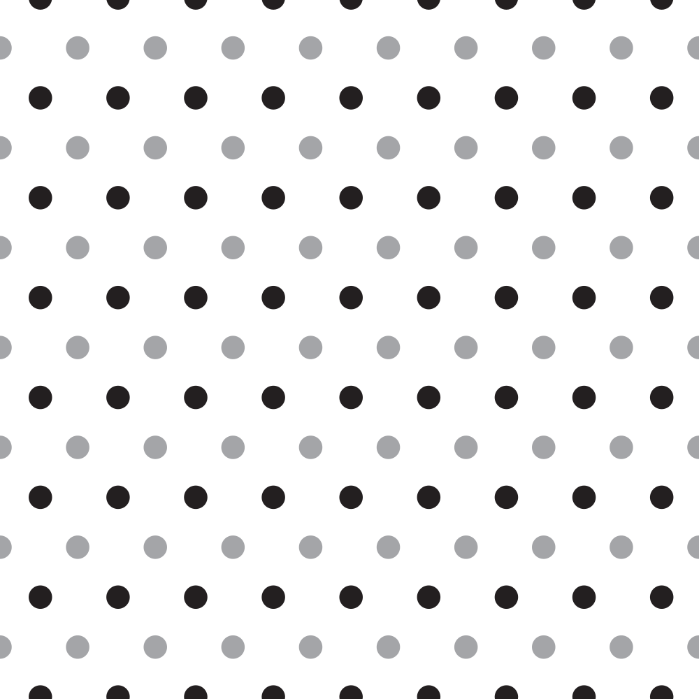 Black And Dusty Gray Polka Dots Fabric