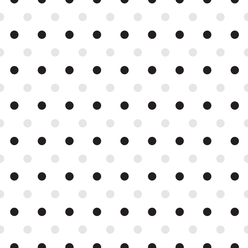 Black And Platinum Polka Dots Fabric