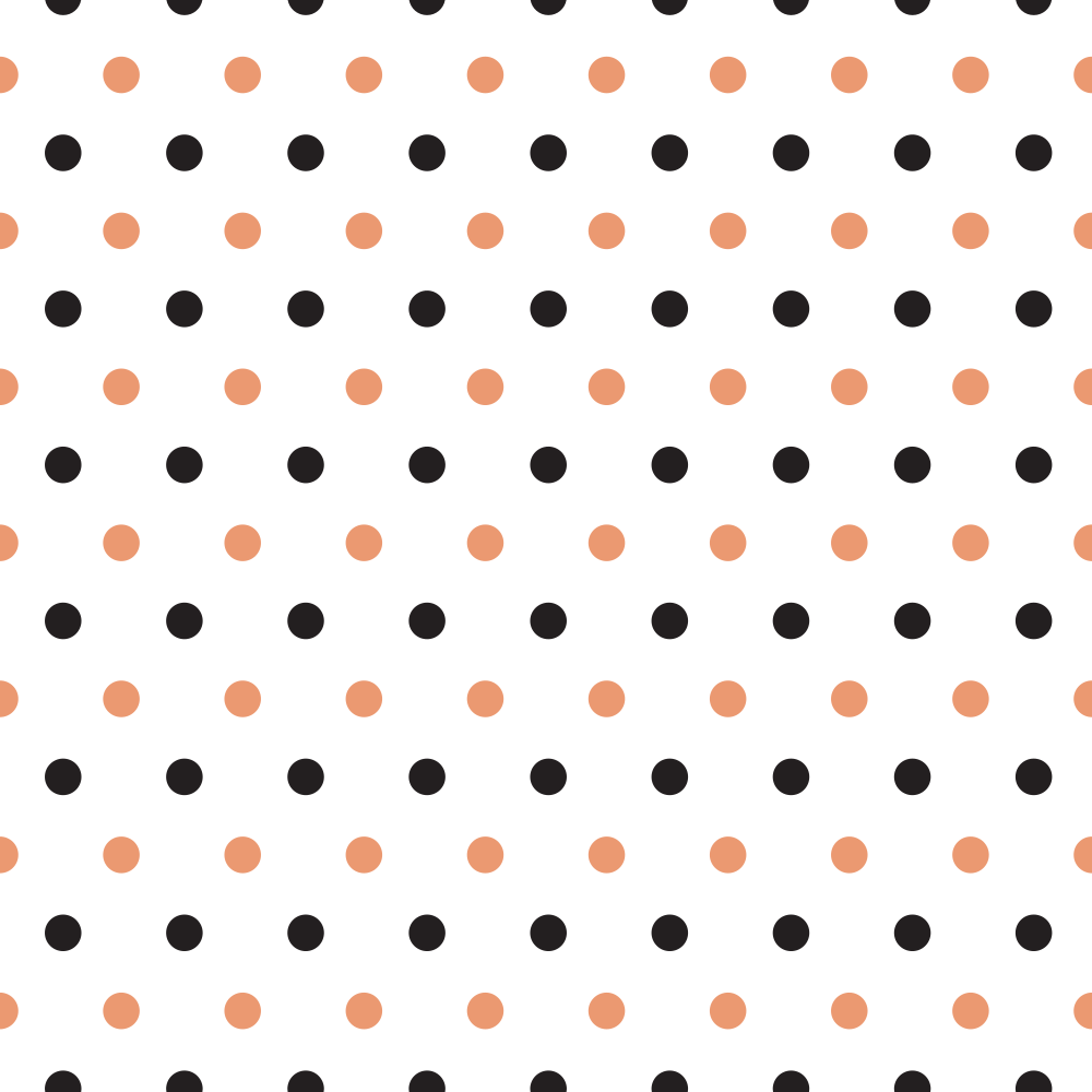 Black And Copper River Polka Dots Fabric