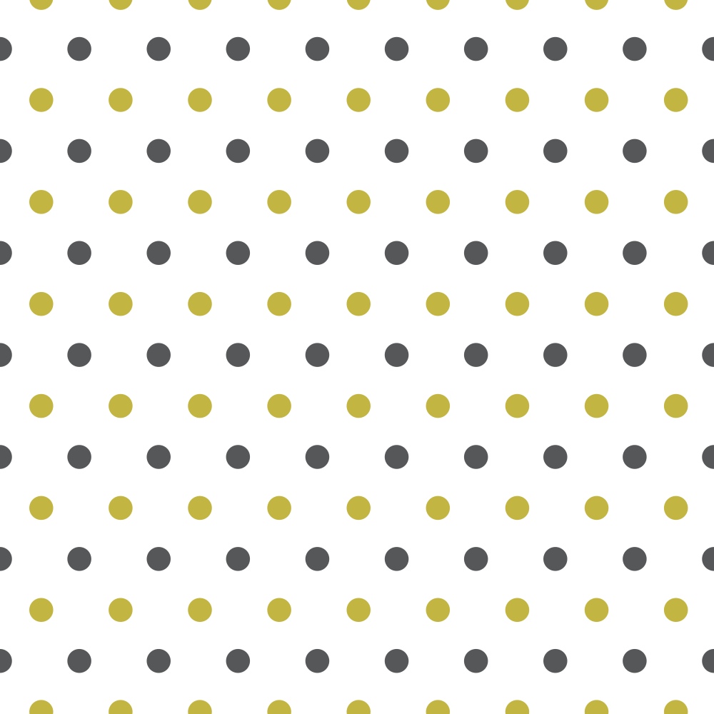 Black And Gold Polka Dots Fabric