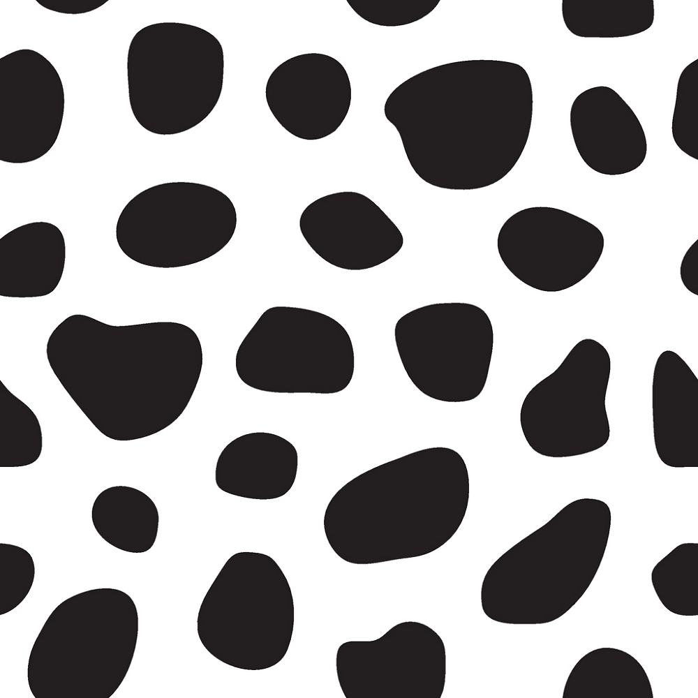 Black & White Cow Spot #2 Fabric