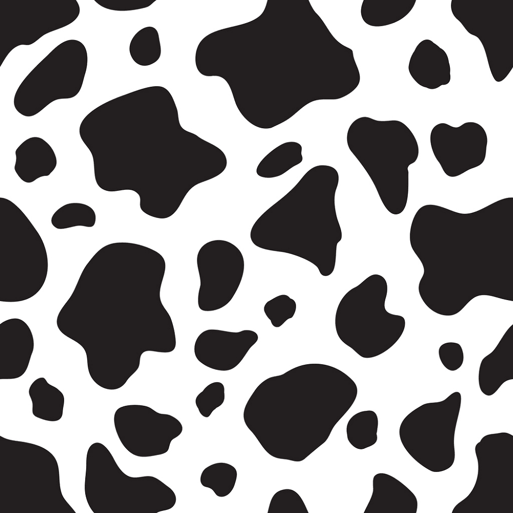 Black & White Cow Spot #3 Fabric
