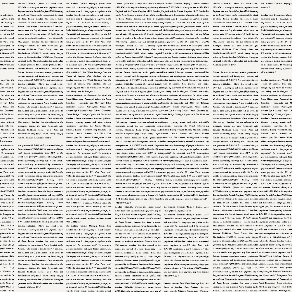 Black & White Newspaper Fabric