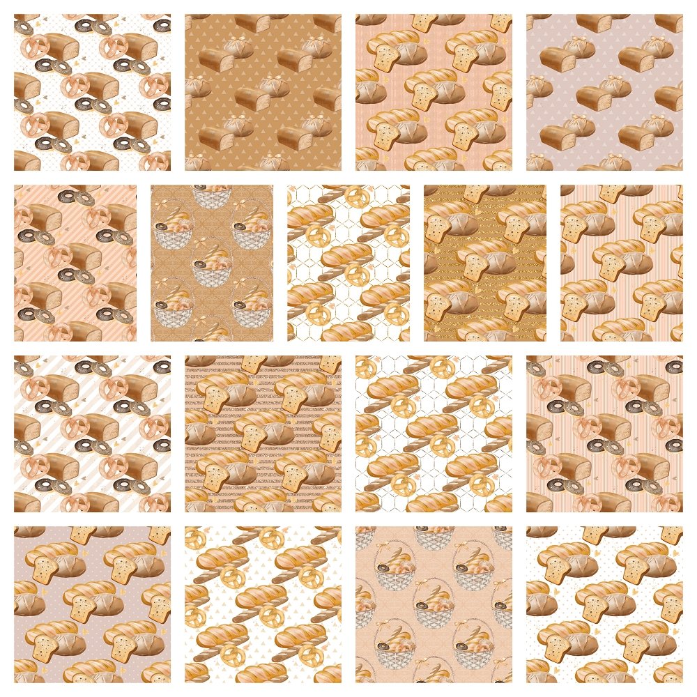 Beloved Bakery Fat Quarter Bundle - 17 Pieces