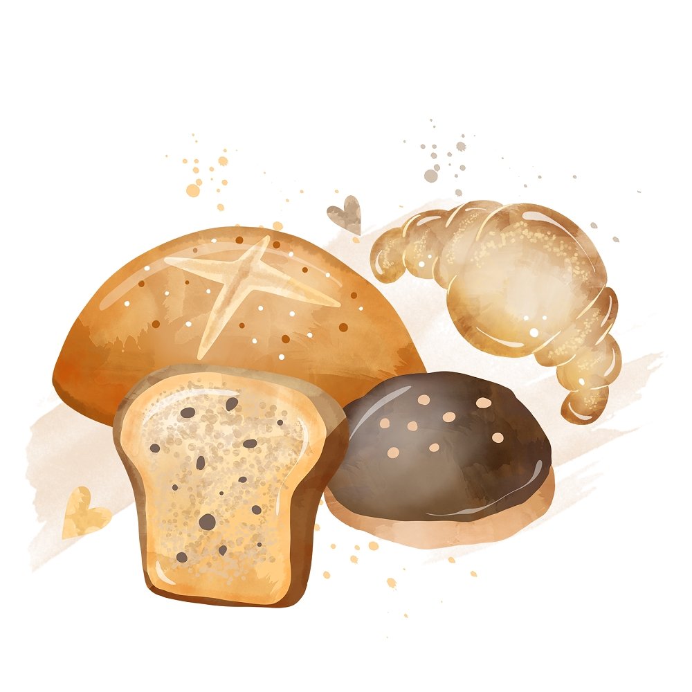 Beloved Bakery Scene #4 Fabric Panel