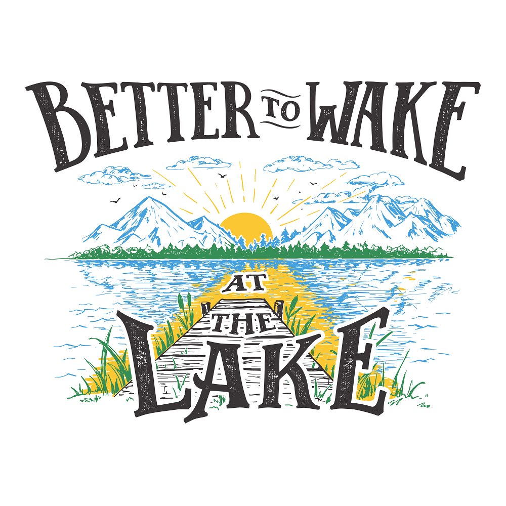 Better To Wake At The Lake Fabric Panel