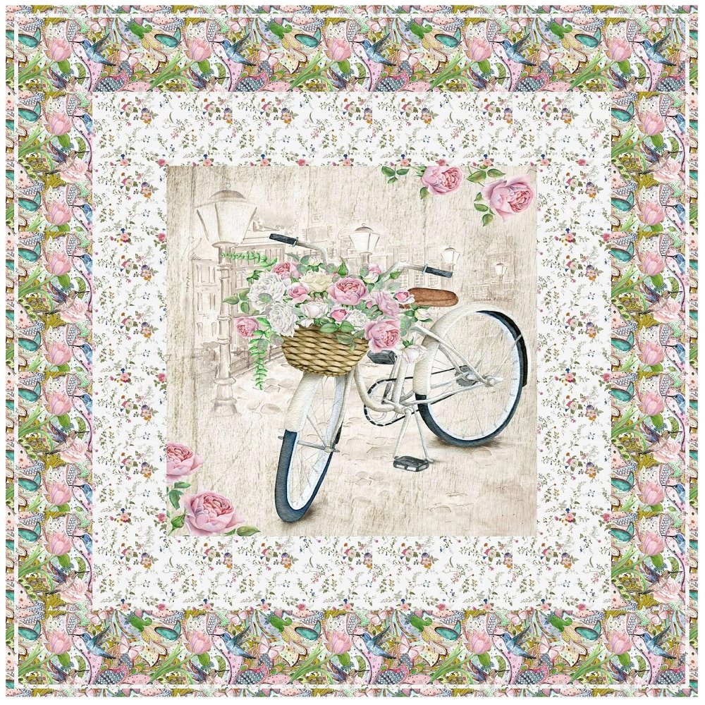 Bicycle Wall Hanging Quilt Kit - 42" x 42"