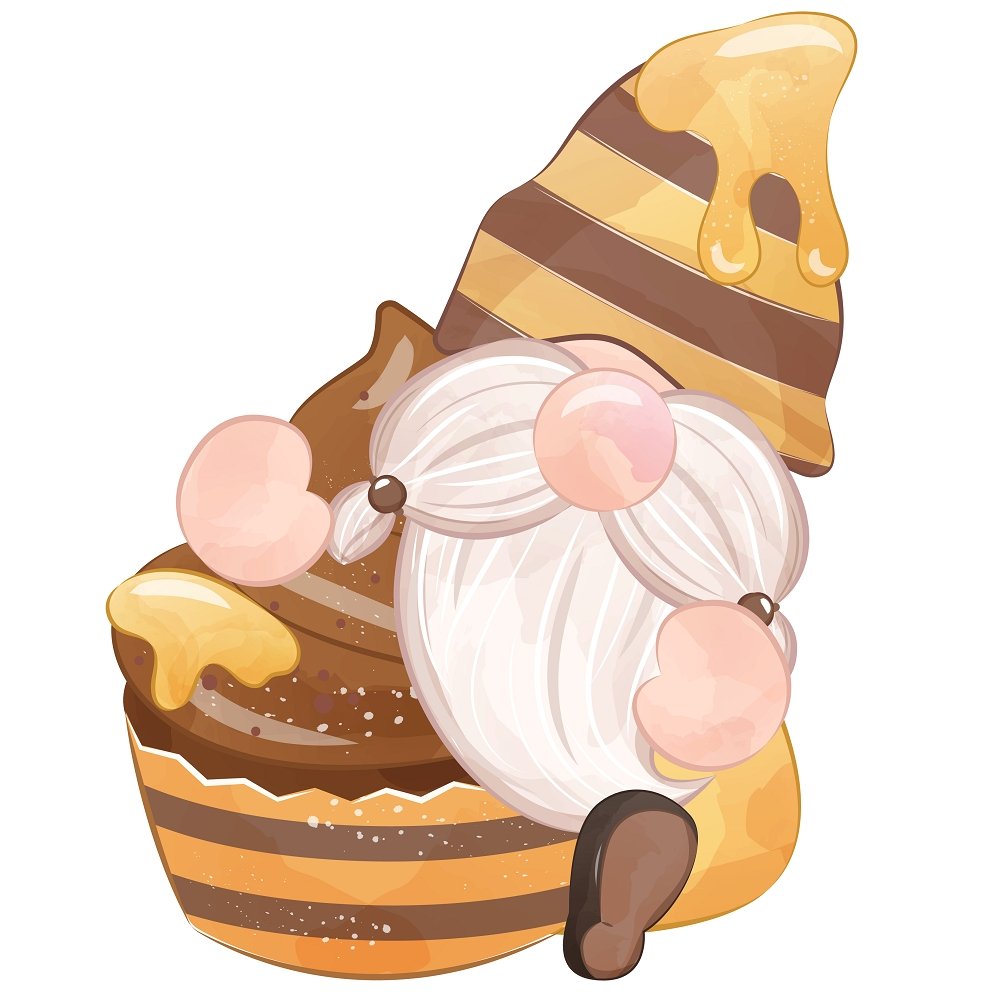 Bee Gnomes #3 Fabric Panel