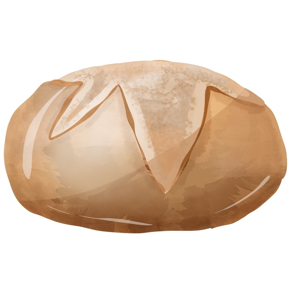 Beloved Bakery Bread #3 Fabric Panel