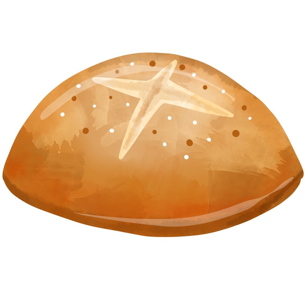 Beloved Bakery Bread #6 Fabric Panel