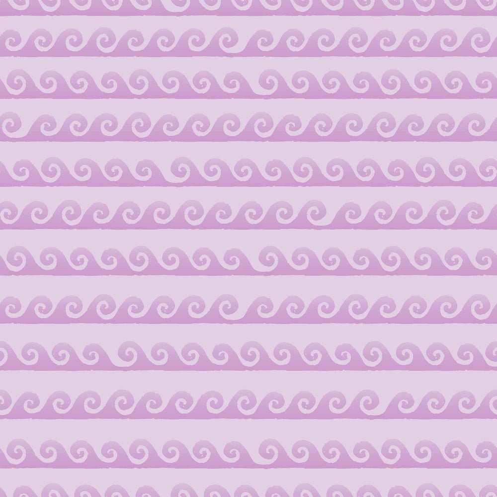 Beach Waves Fabric - Purple