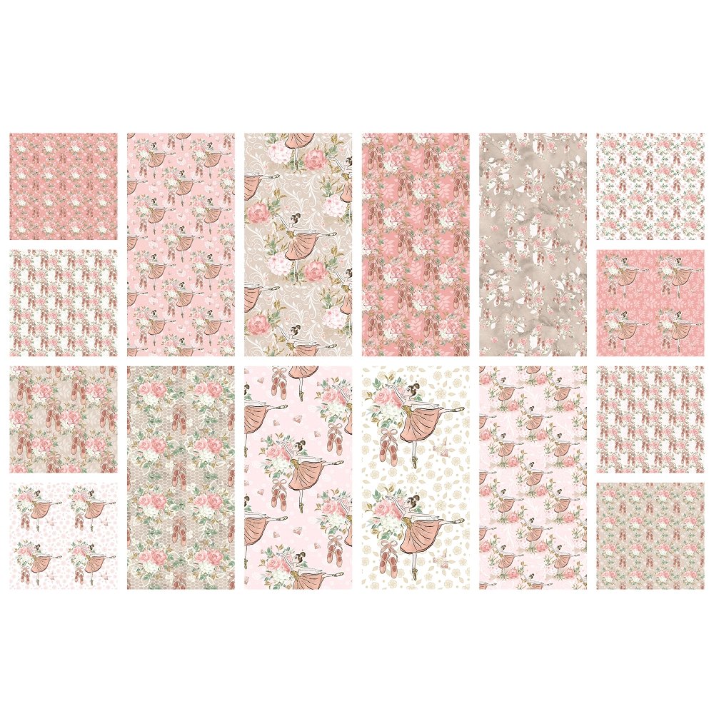 Beautiful Ballerina Fabric Collection - 1/2 Yard Bundle