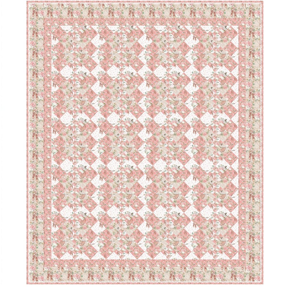 Beautiful Ballerina Quilt Kit - 64 1/2" x 77"