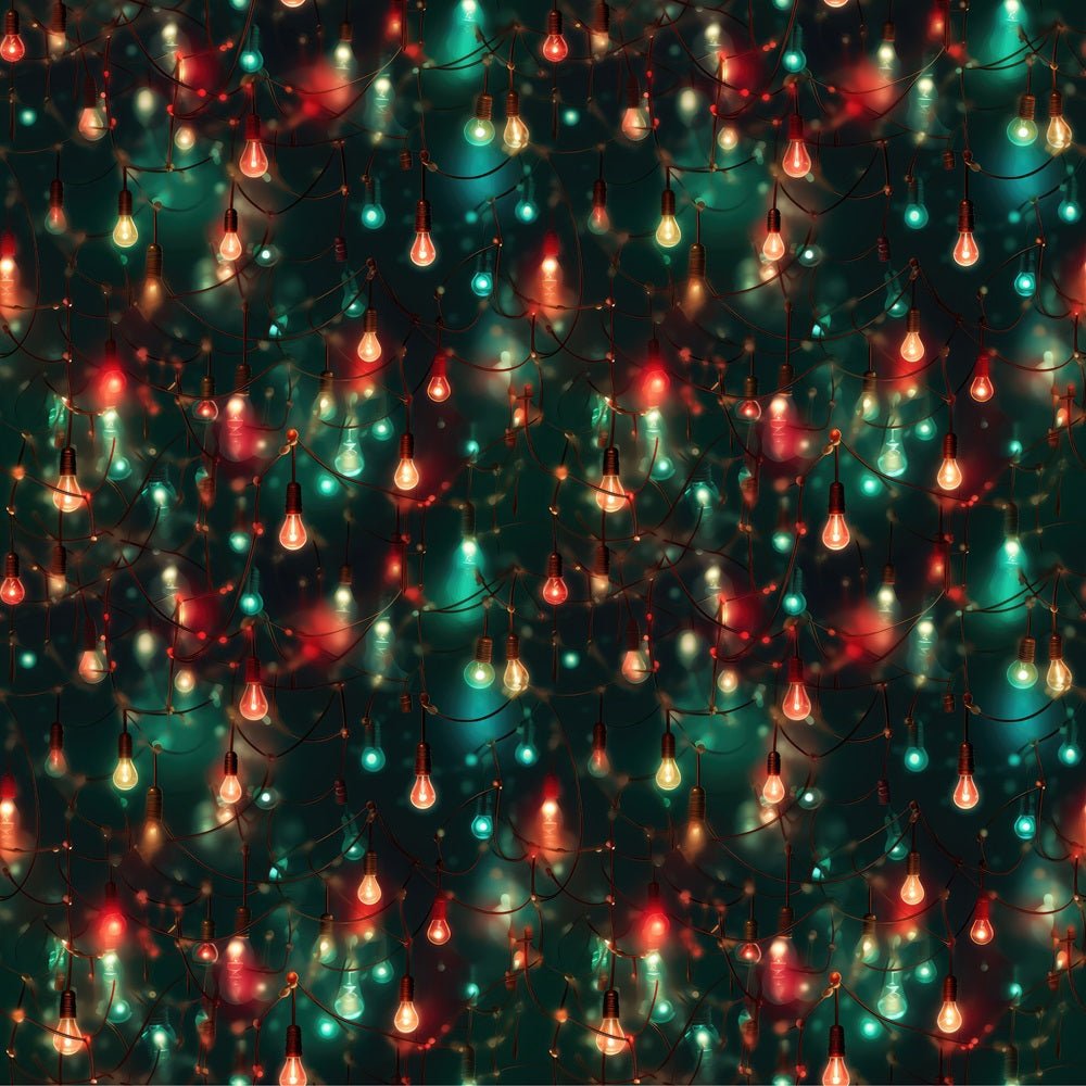 Beautiful Christmas Lights Fabric