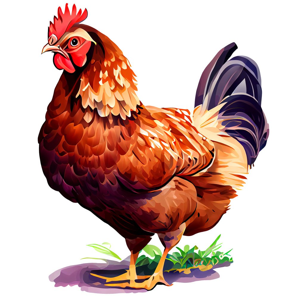 Beautiful Hens #1 Fabric Panel