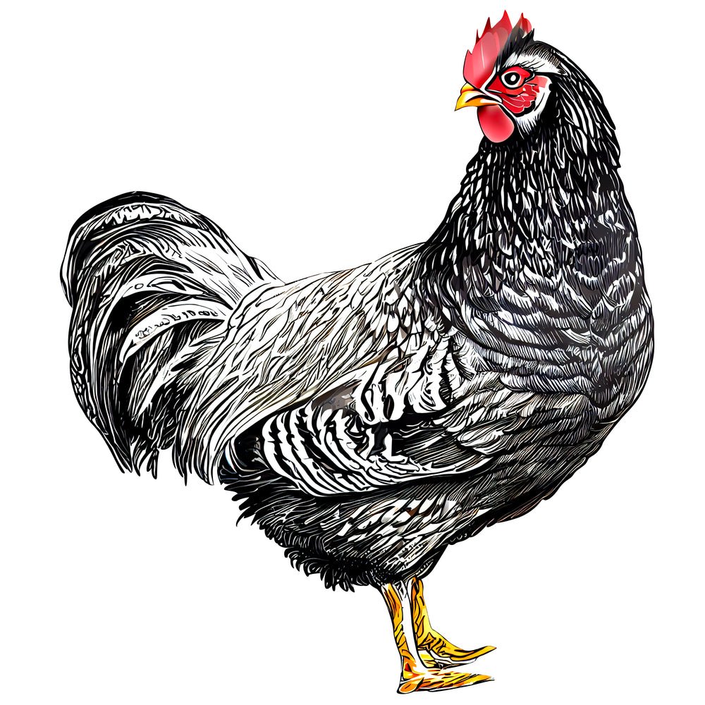 Beautiful Hens #2 Fabric Panel