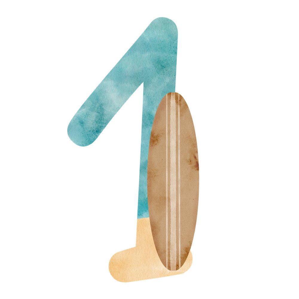 Beach Life Number ''1'' Fabric Panel