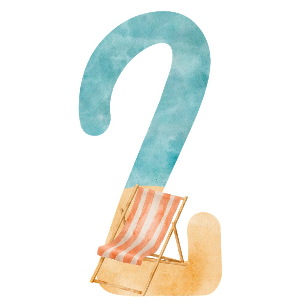 Beach Life Number ''2'' Fabric Panel