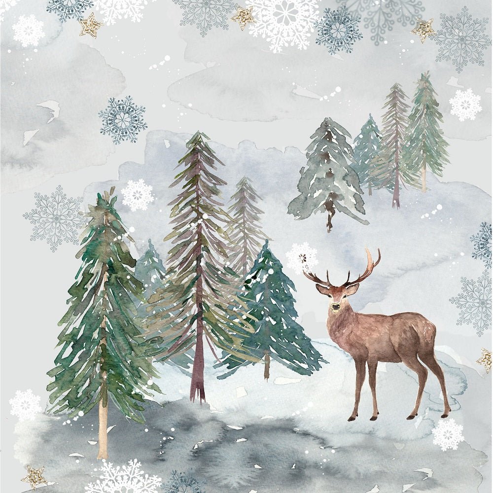 Winter Dreams Scene Fabric Panel