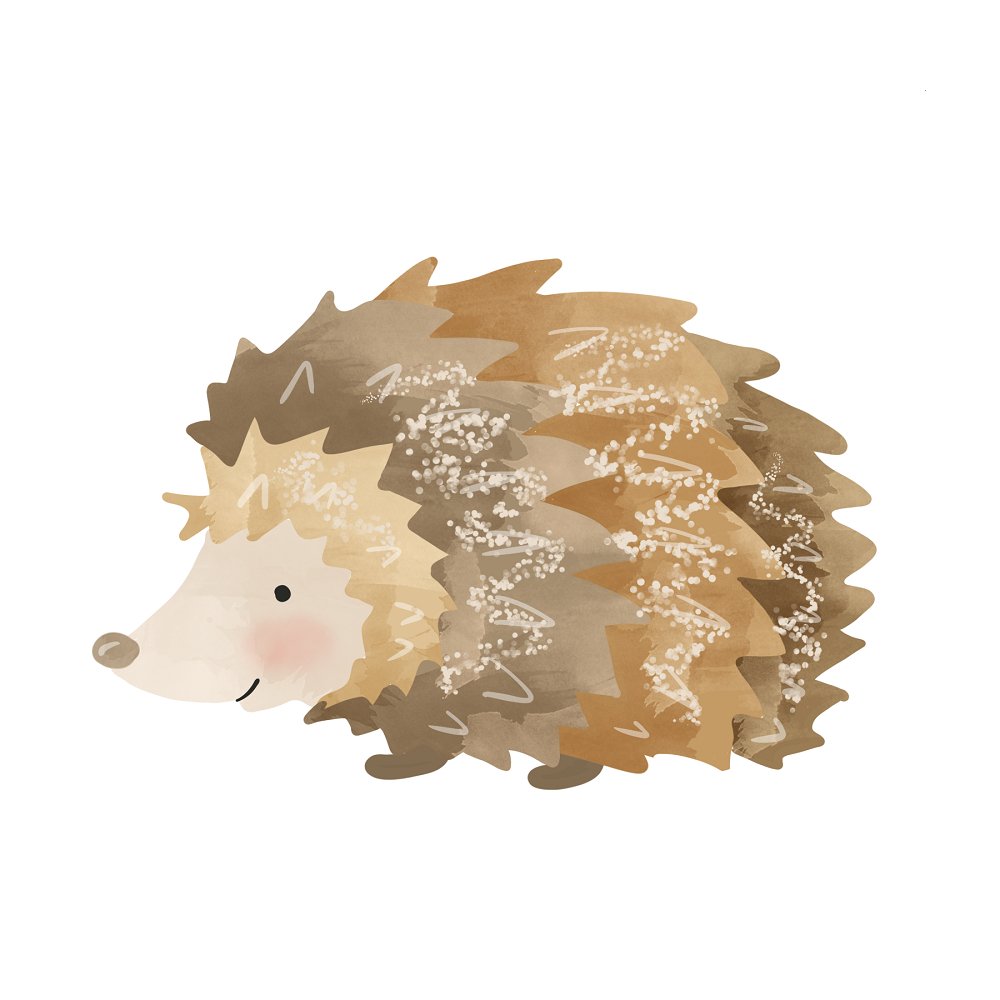 Winter Porcupine Fabric Panel