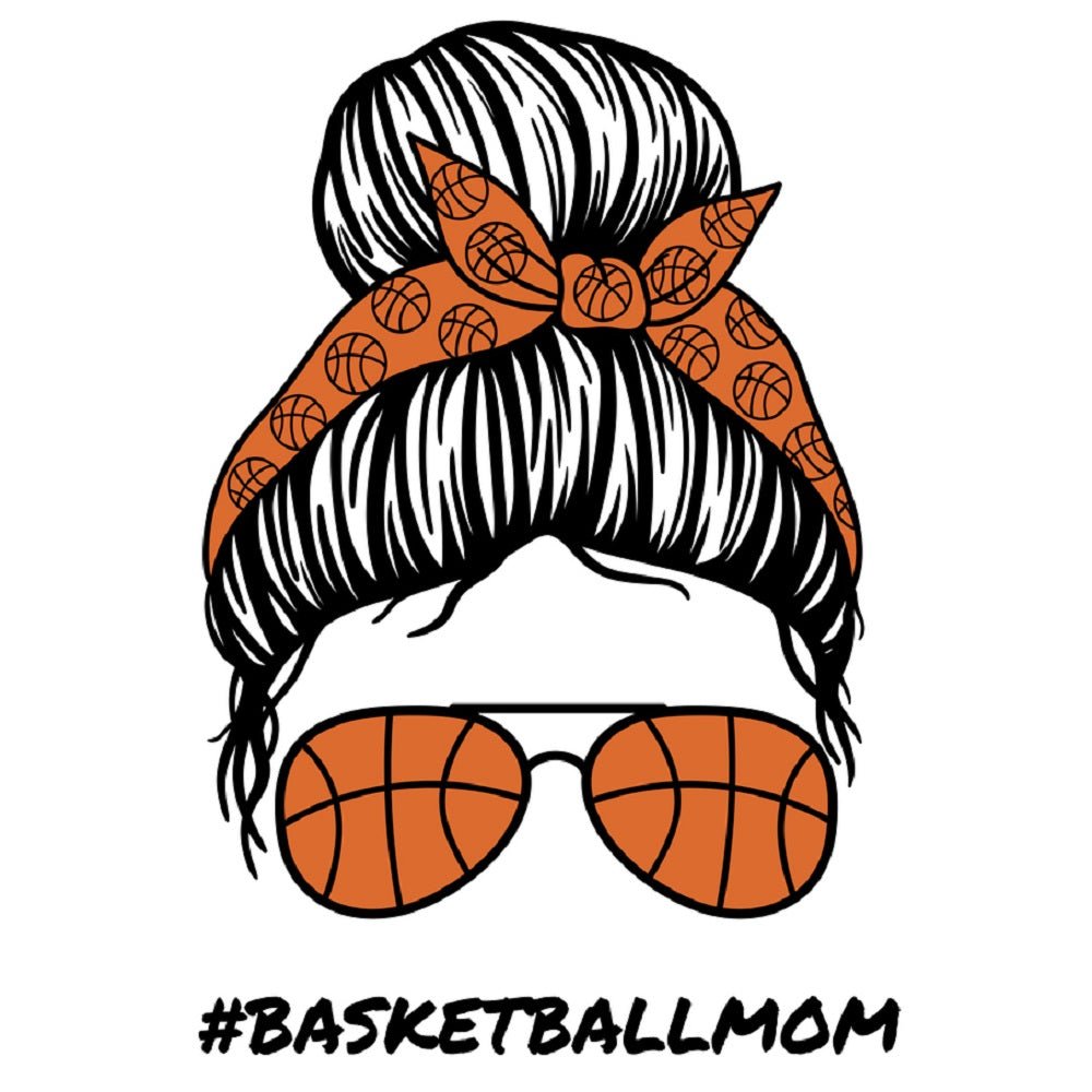 Basketball Mom Fabric Panel