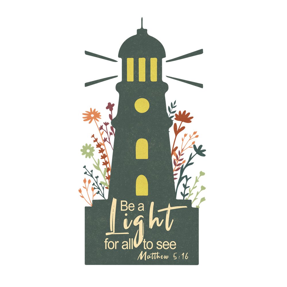 Be A Light For Everyone To See Fabric Panel