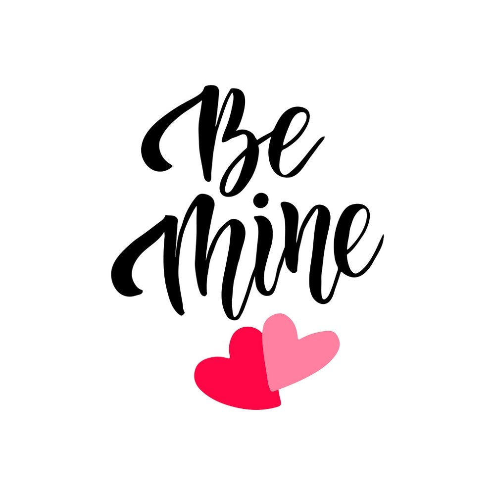 Be Mine Valentine Card Fabric Panel