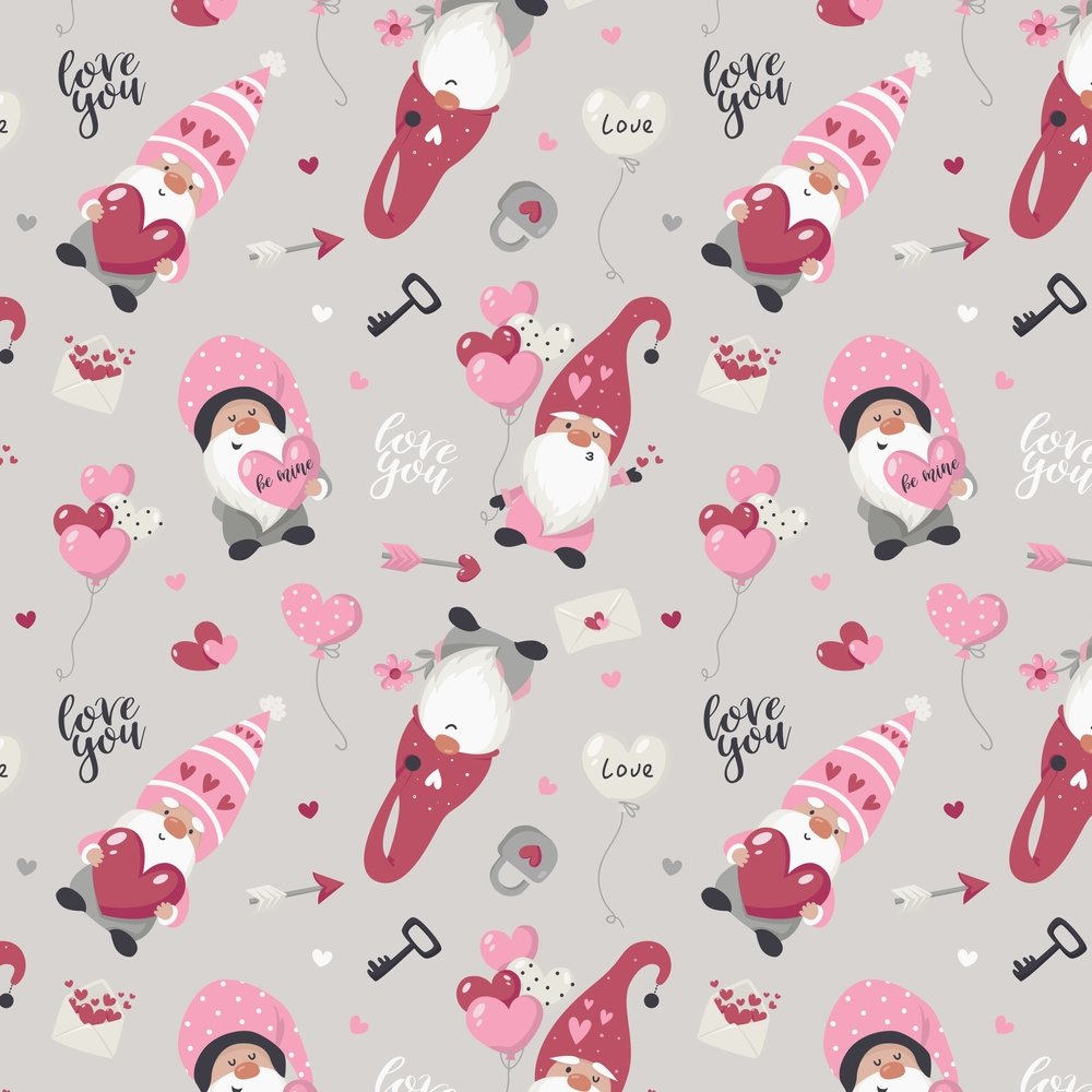 Be My Gnome Fabric Variation 1