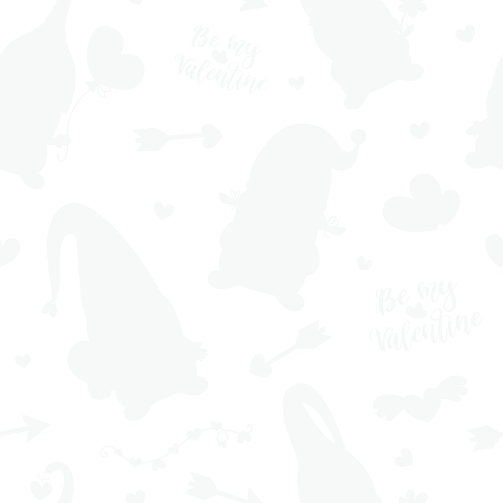 Be My Valentine Gnome Tone on Tone Fabric