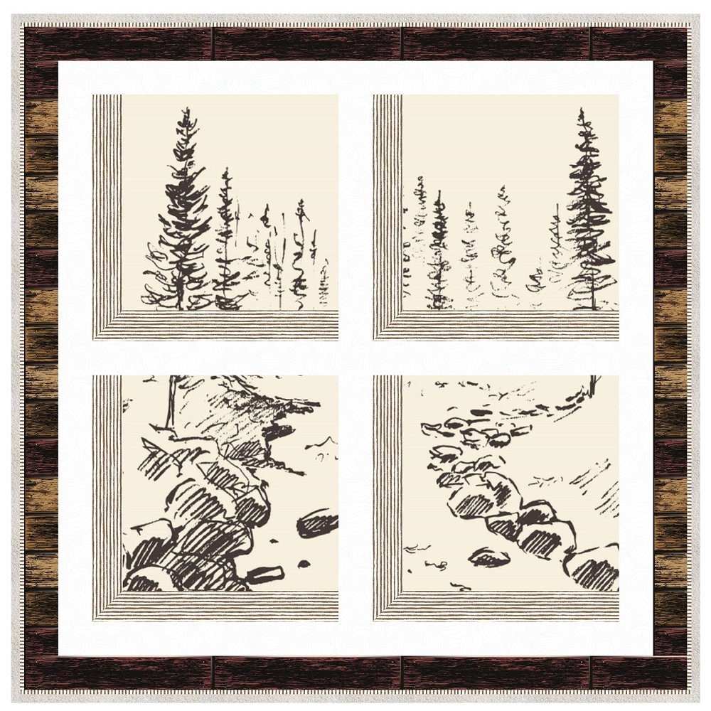 Window to the World, Hand Drawn View Quilt Kit - 40" x 40"