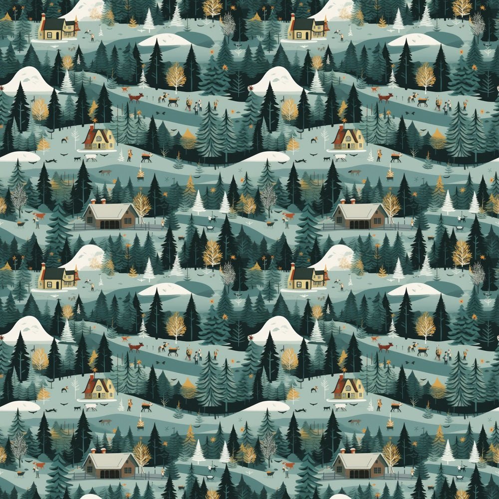 Winter Community Fabric