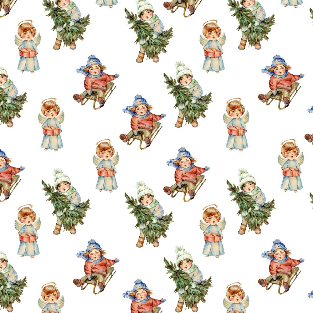 Winter Village Kids Fabric