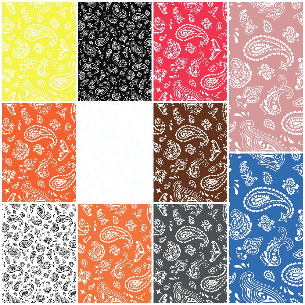 Bandana Fabric Collection Fat Quarter Bundle - 11 Pieces